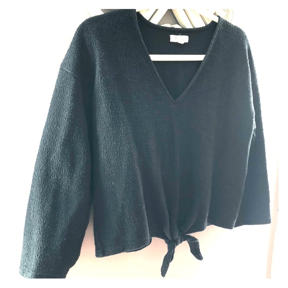 Madewell Tie-Front Cropped Top